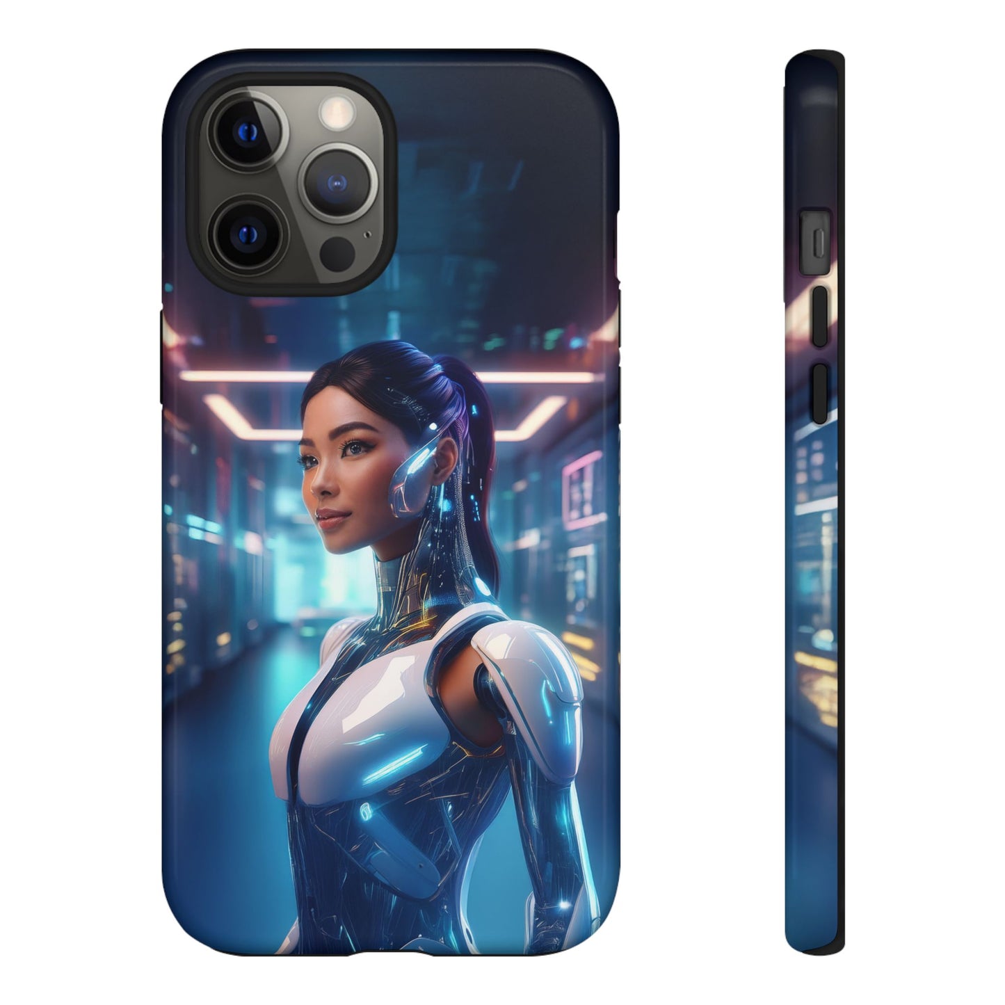 Futuristic Human Android Hybrid Cell Phone Case 005