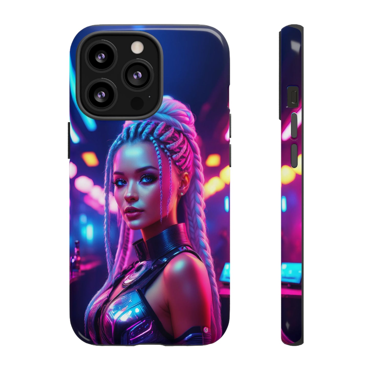 Futuristic Cyberpunk Female Cell Phone Case 007