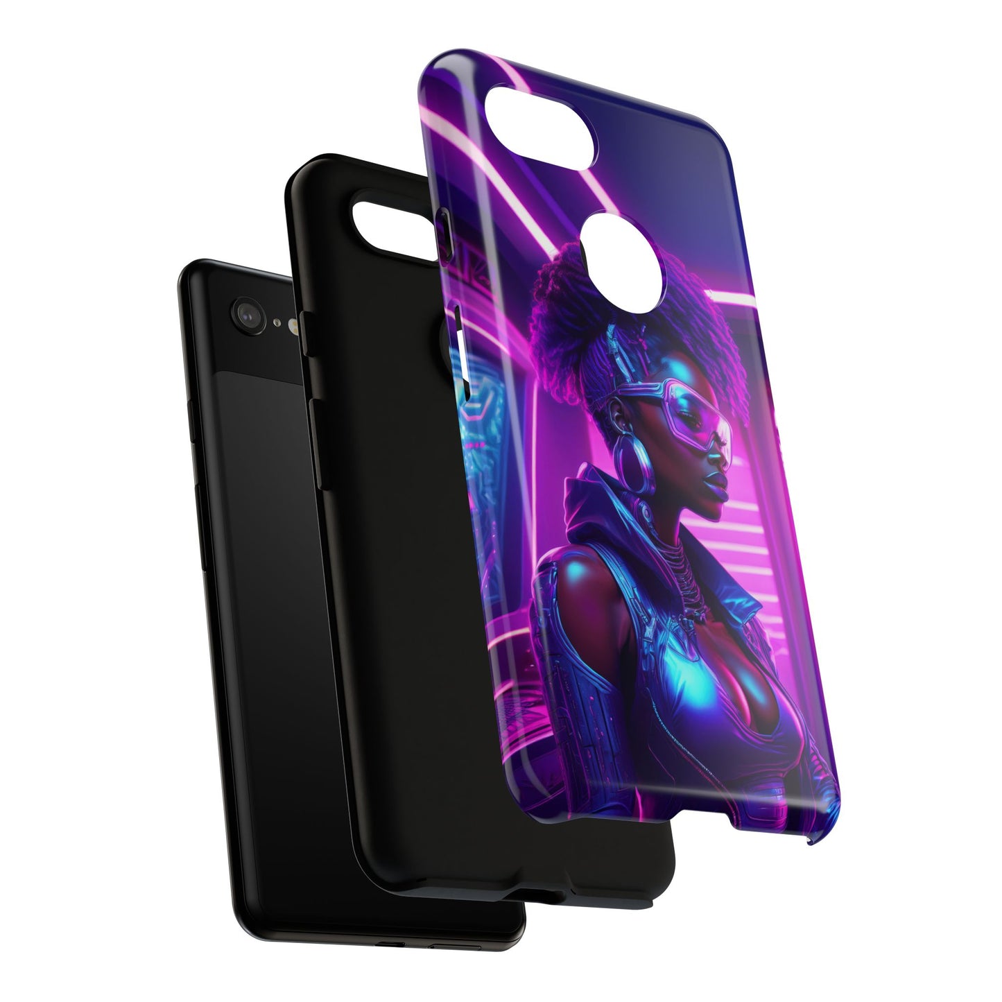 Futuristic Cyberpunk Female Cell Phone Case 004