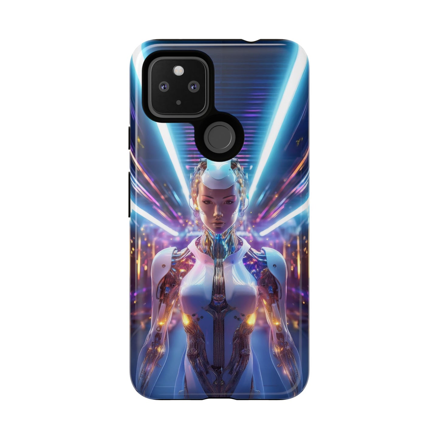 Futuristic Human Android Hybrid Cell Phone Case 007