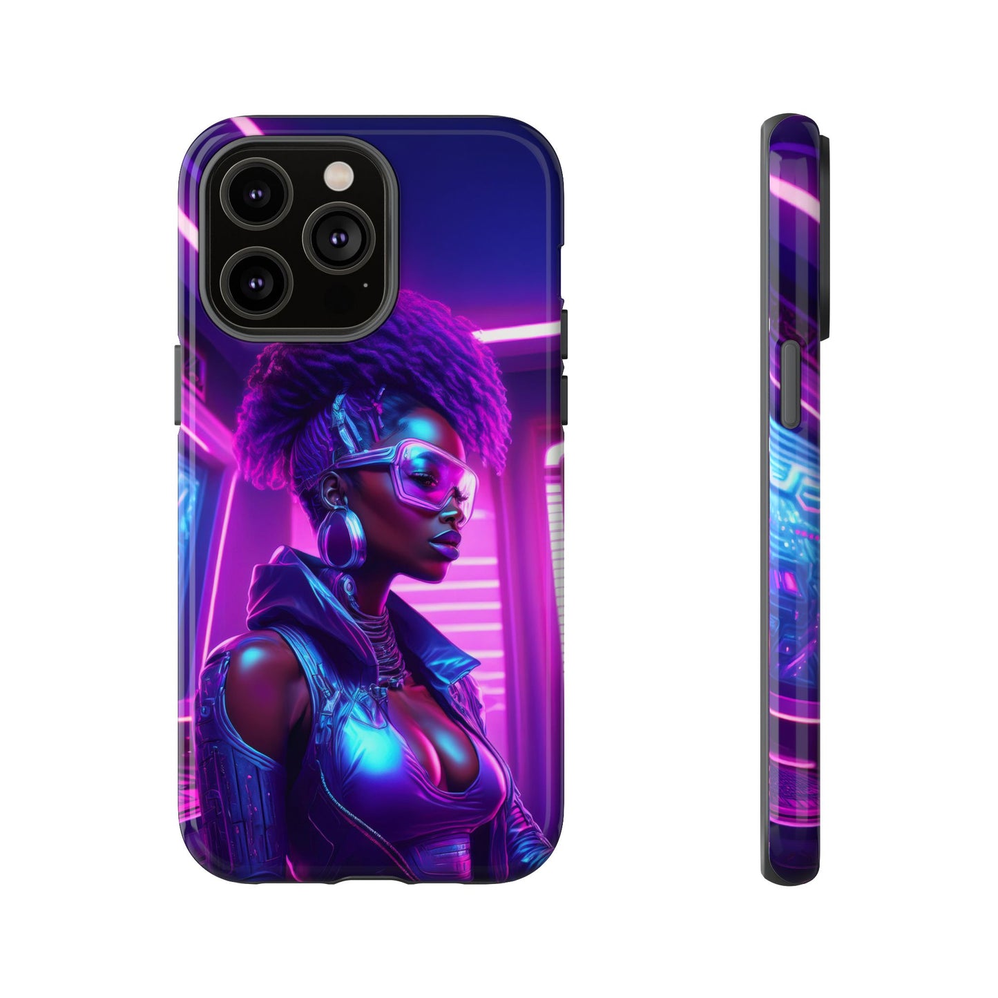 Futuristic Cyberpunk Female Cell Phone Case 004