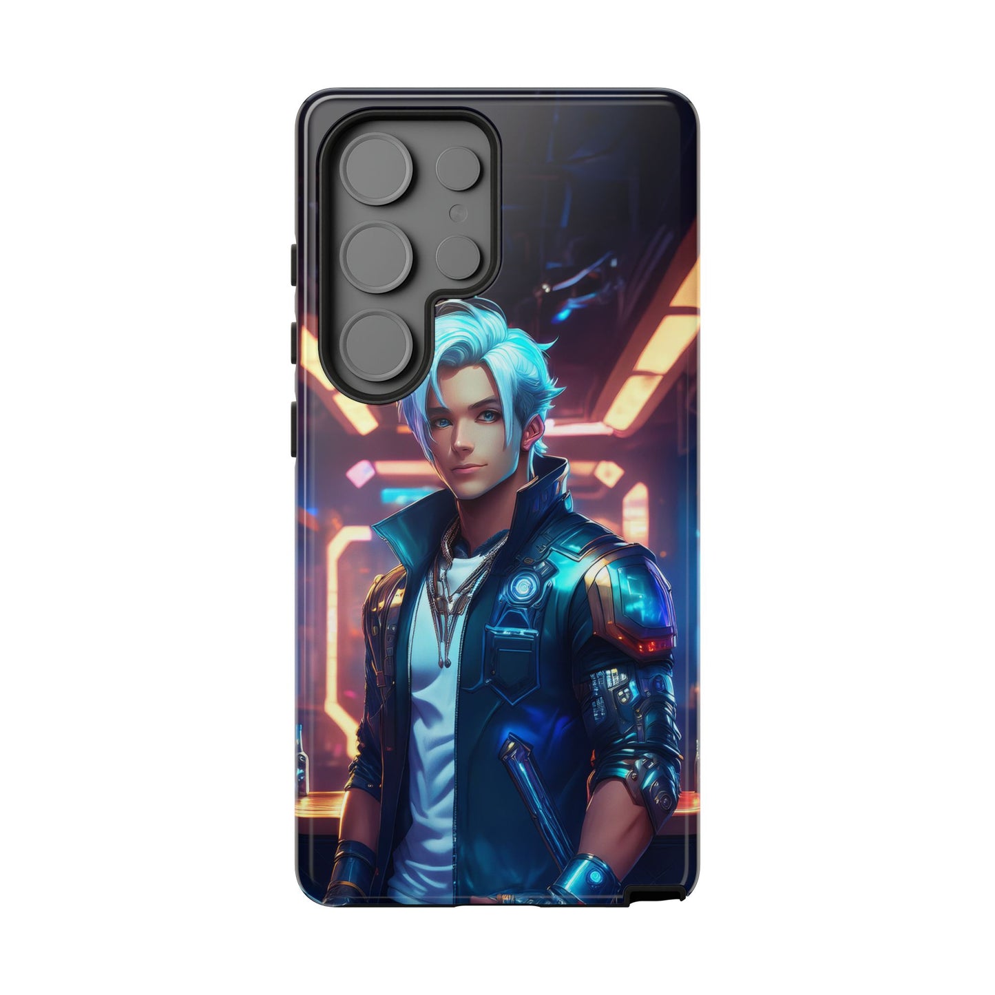 Futuristic Cyberpunk Male Cell Phone Case 009