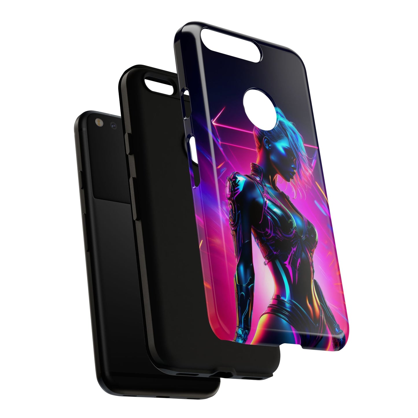 Futuristic Cyberpunk Female Cell Phone Case 017