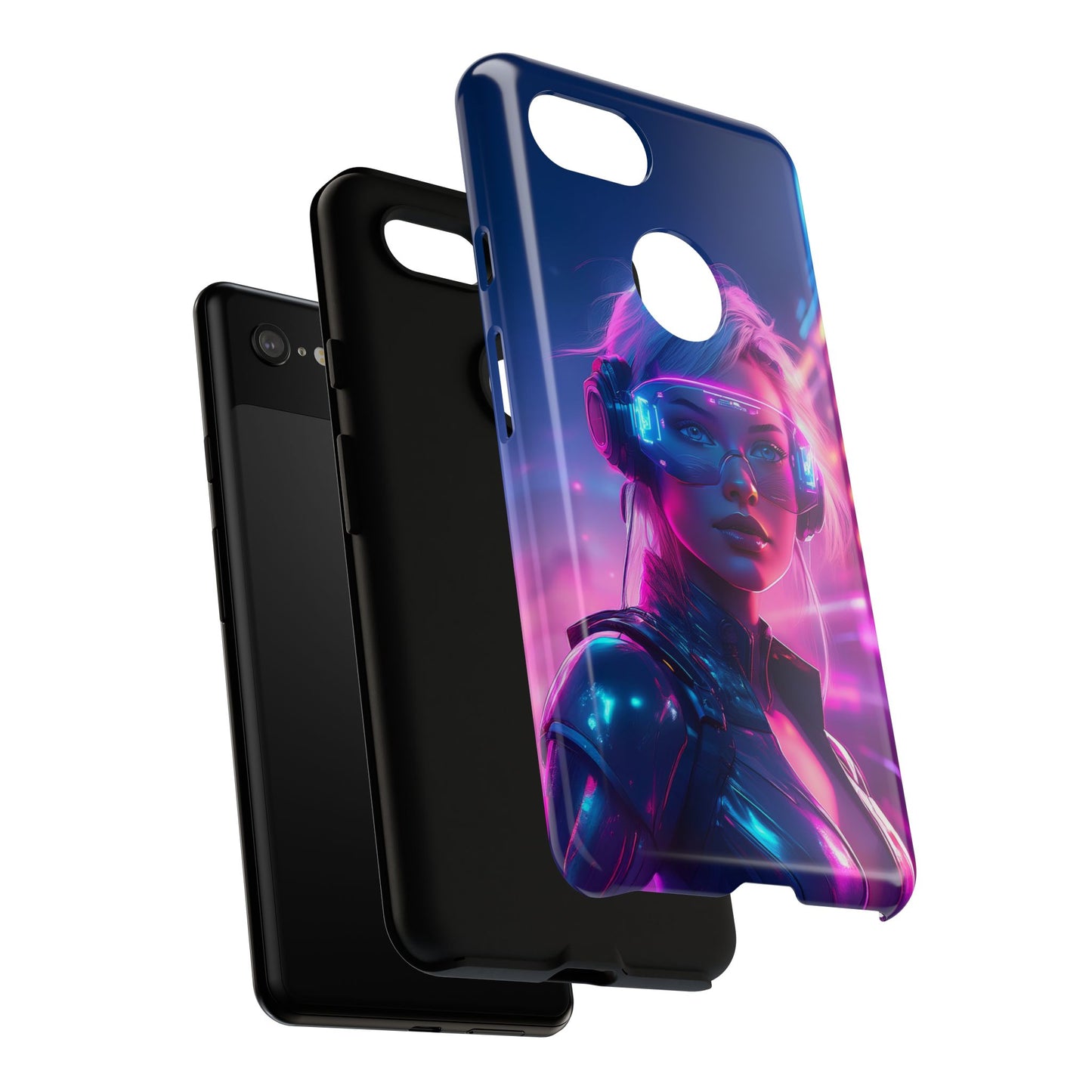 Futuristic Cyberpunk Female Cell Phone Case 029