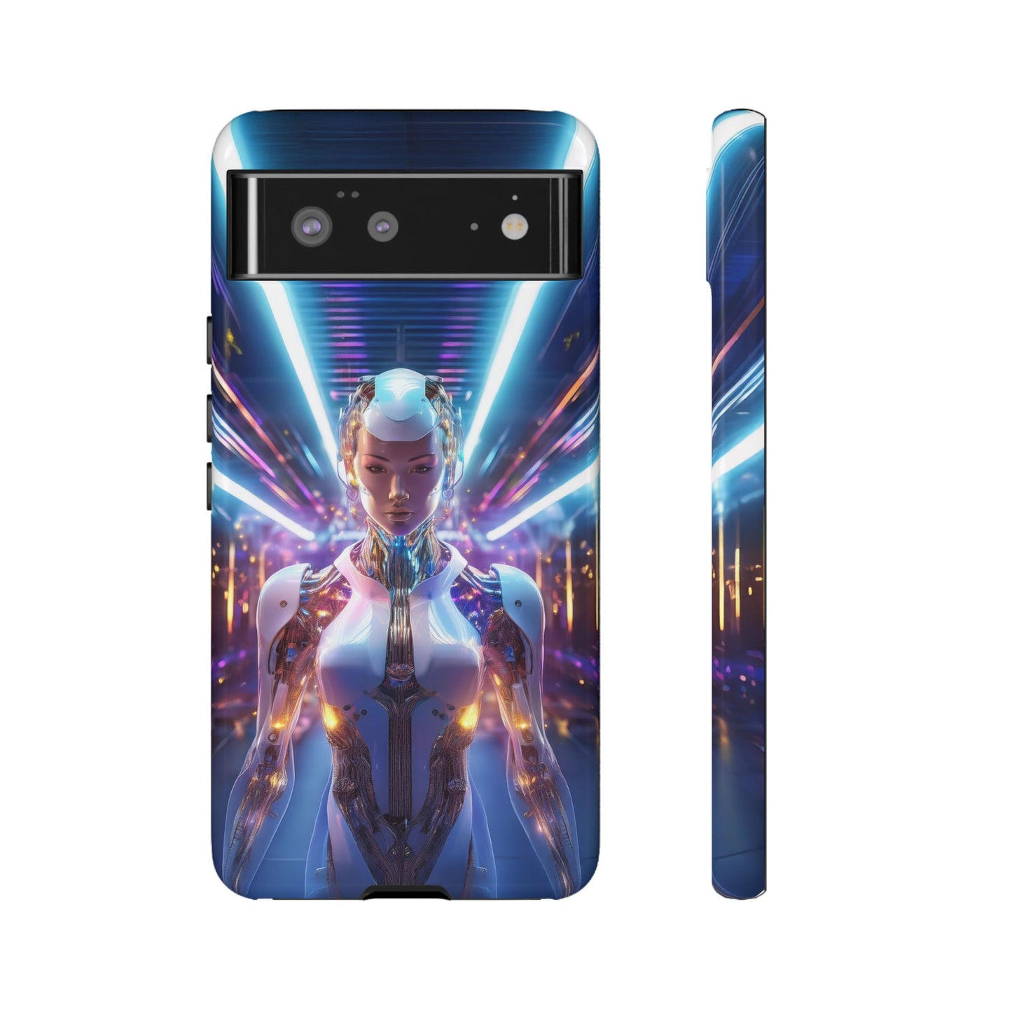 Futuristic Human Android Hybrid Cell Phone Case 007