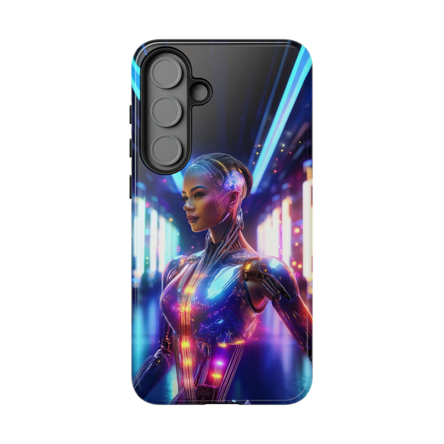 Futuristic Human Android Hybrid Cell Phone Case 010