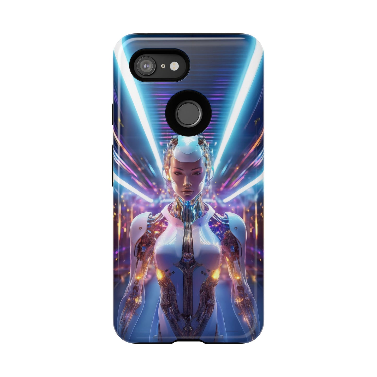 Futuristic Human Android Hybrid Cell Phone Case 007