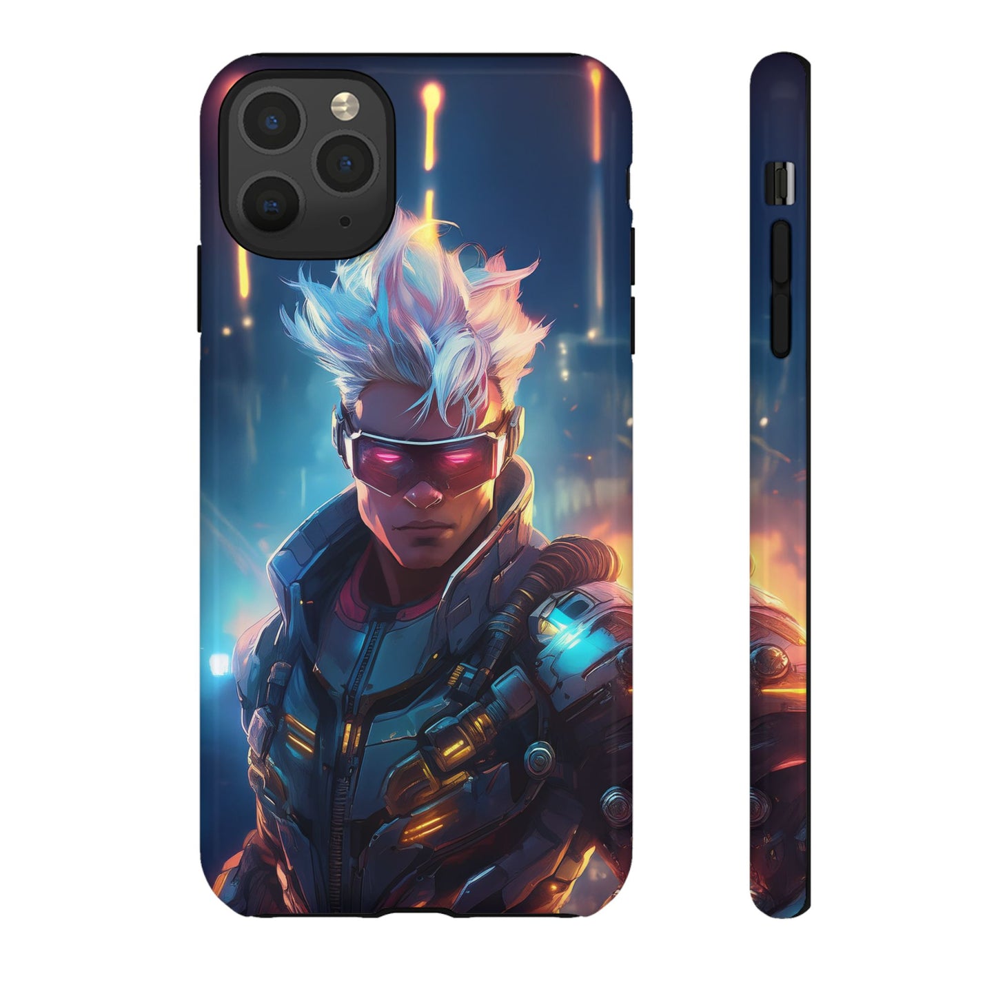 Futuristic Cyberpunk Male Cell Phone Case 018