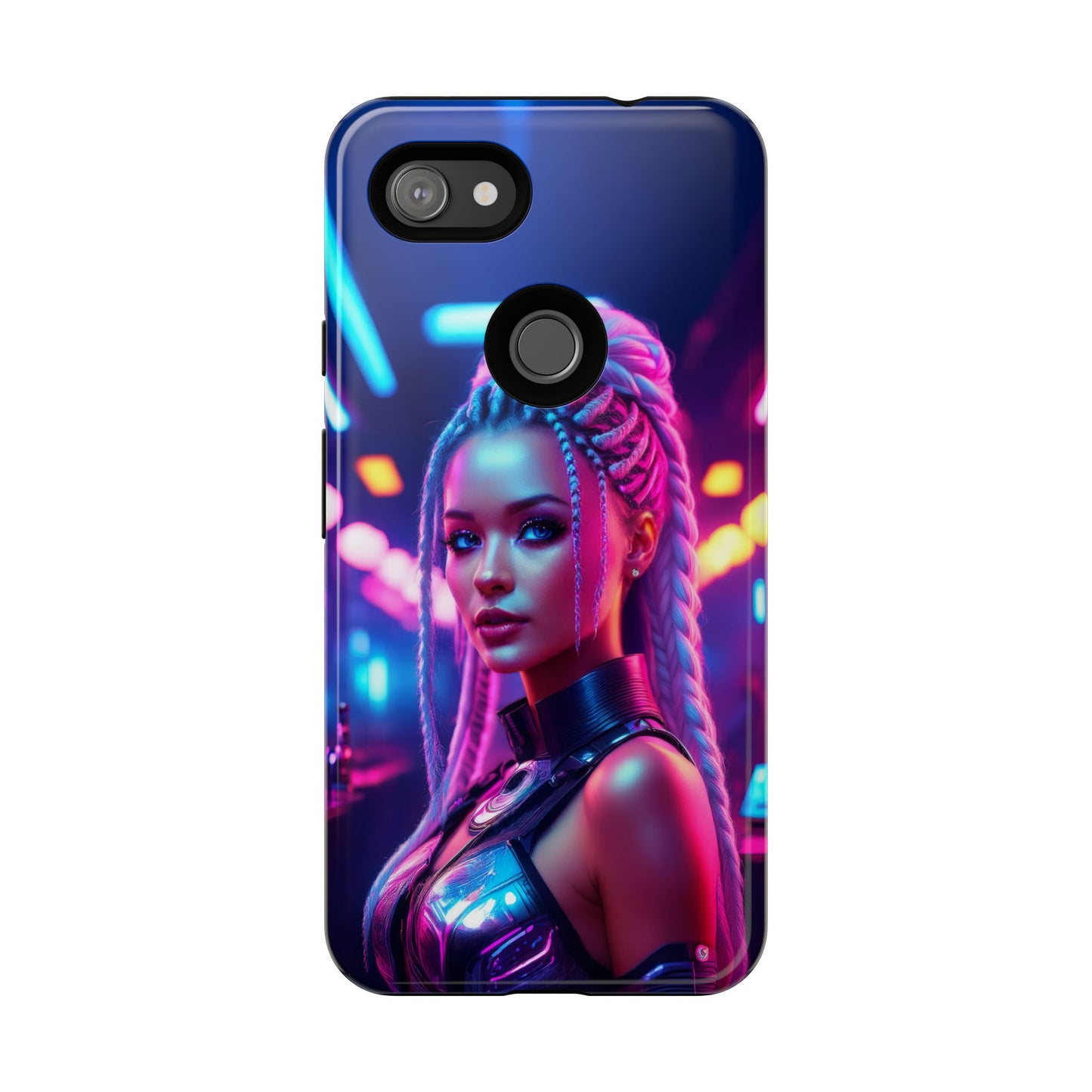 Futuristic Cyberpunk Female Cell Phone Case 007