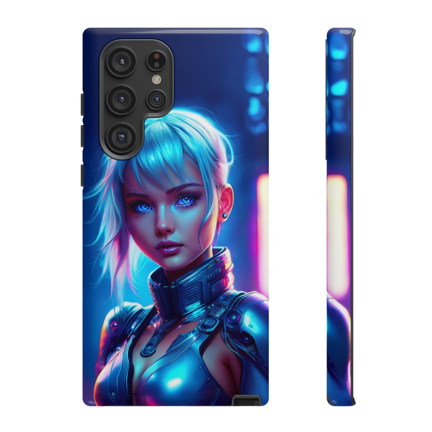 Futuristic Cyberpunk Female Cell Phone Case 013