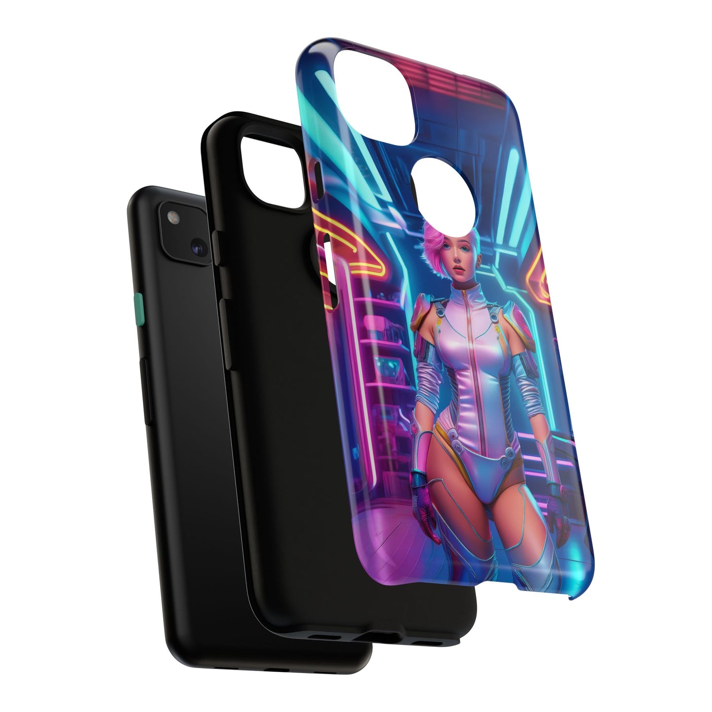 Futuristic Cyberpunk Female Cell Phone Case 002