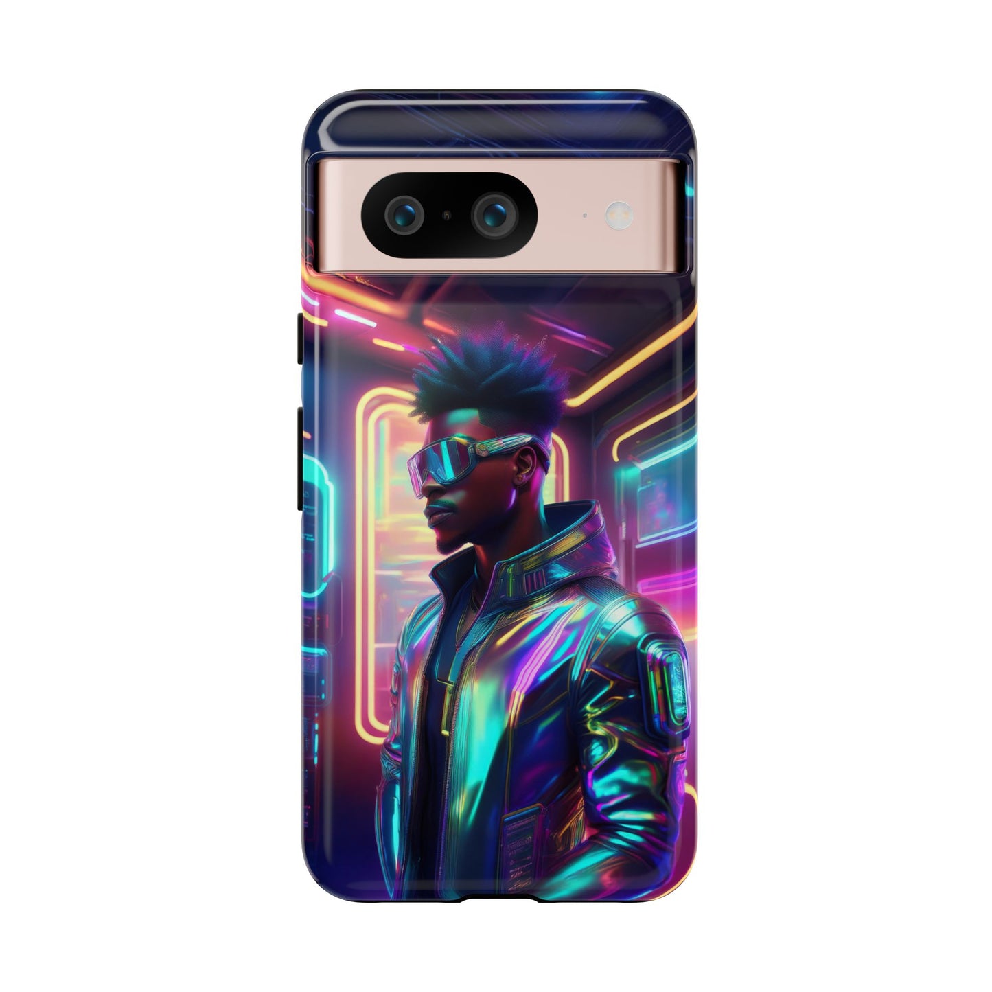 Futuristic Cyberpunk Male Cell Phone Case 004