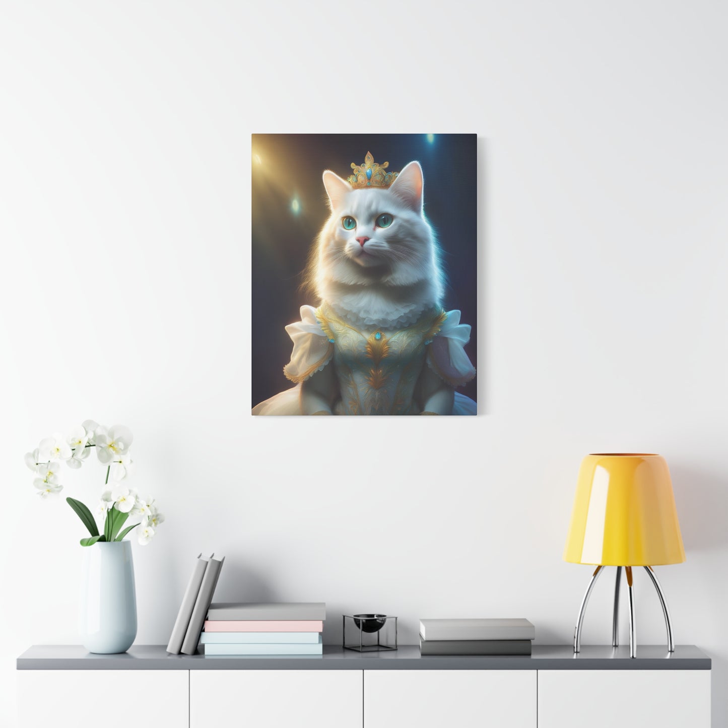 Meowgical Fairy Purrincess Canvas Art | Stretched Matte Wall Decor 004