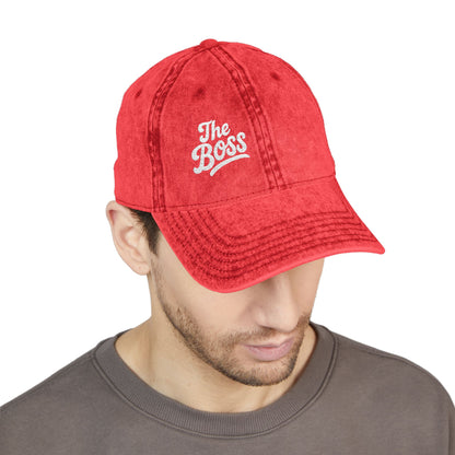 The Boss Vintage Hat – Embroidered Statement Hat for Power Moves Only