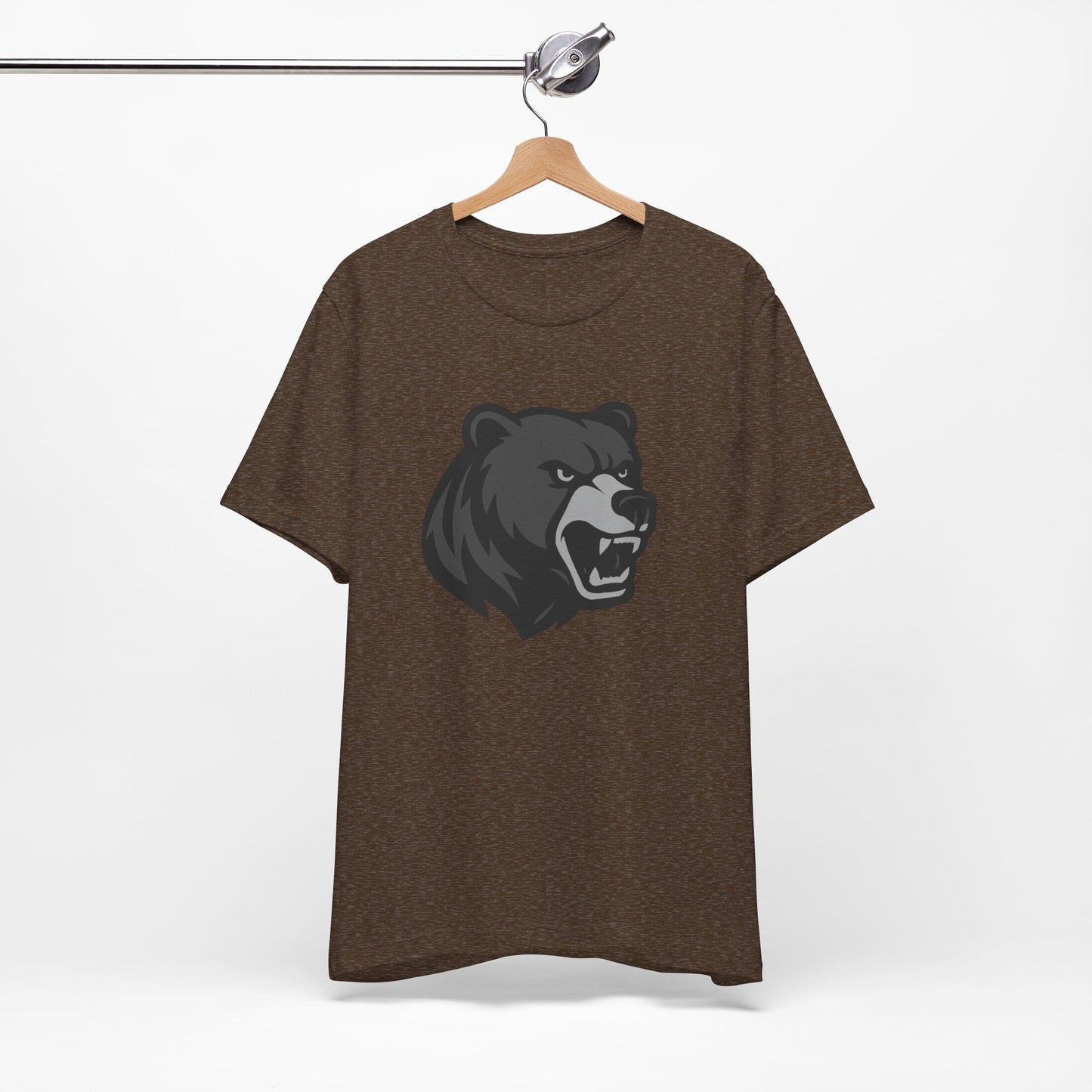 Ferocious Bear Head Graphic Tee Dark Theme – Bold Vector Design for Strong Personalities
