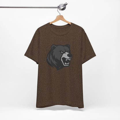 Ferocious Bear Head Graphic Tee Dark Theme – Bold Vector Design for Strong Personalities