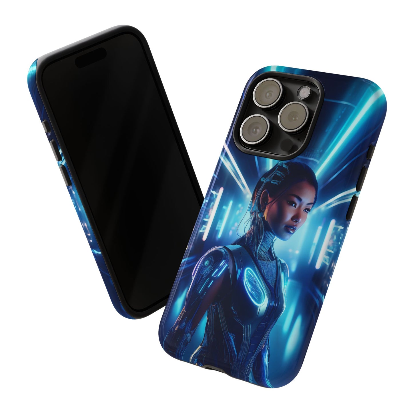 Futuristic Human Android Hybrid Cell Phone Case 004