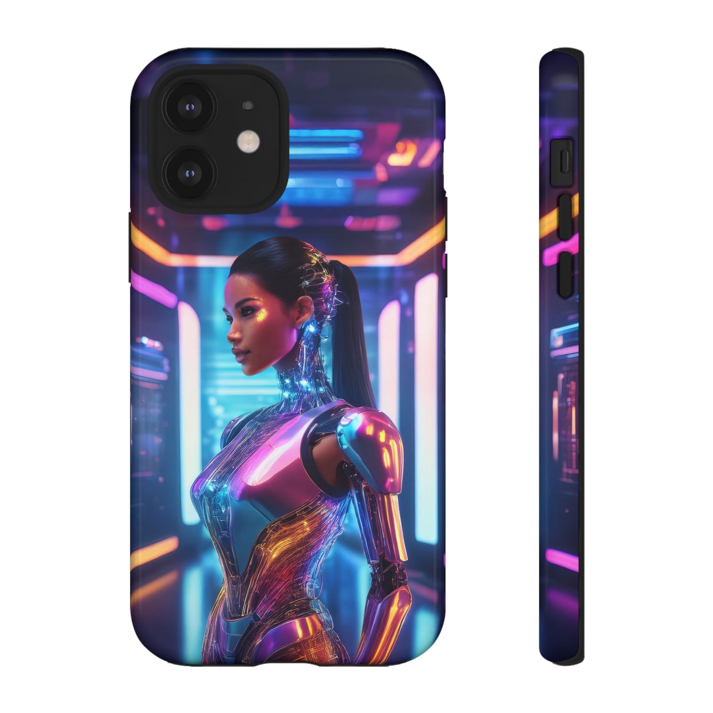 Futuristic Human Android Hybrid Cell Phone Case 016