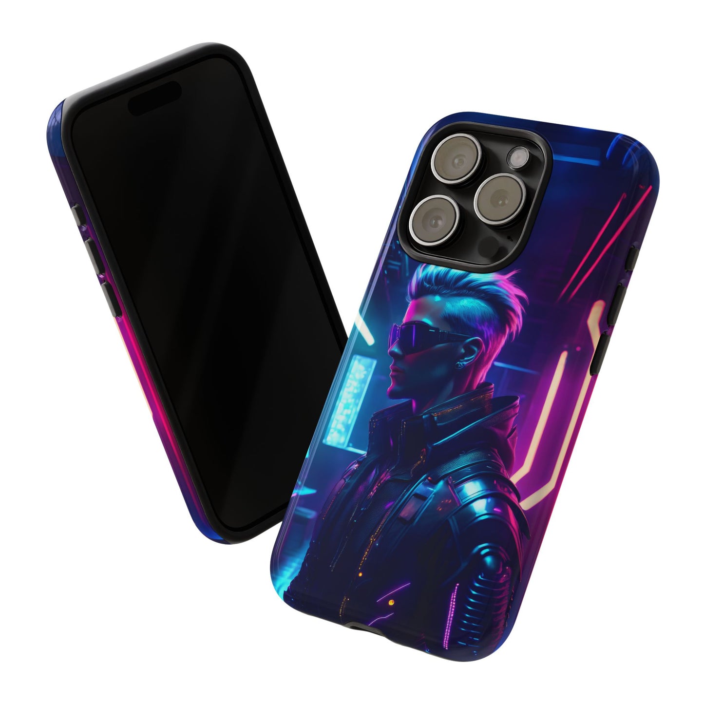 Futuristic Cyberpunk Male Cell Phone Case 002