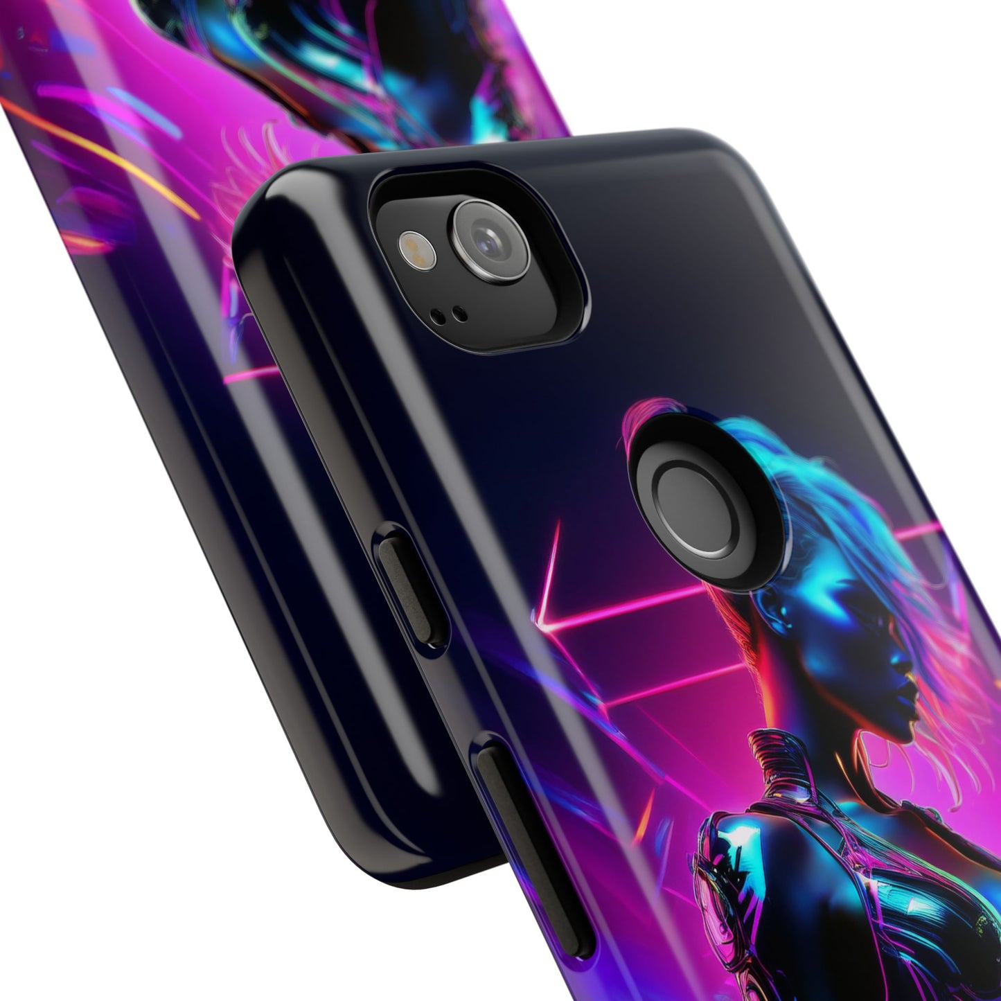 Futuristic Cyberpunk Female Cell Phone Case 017