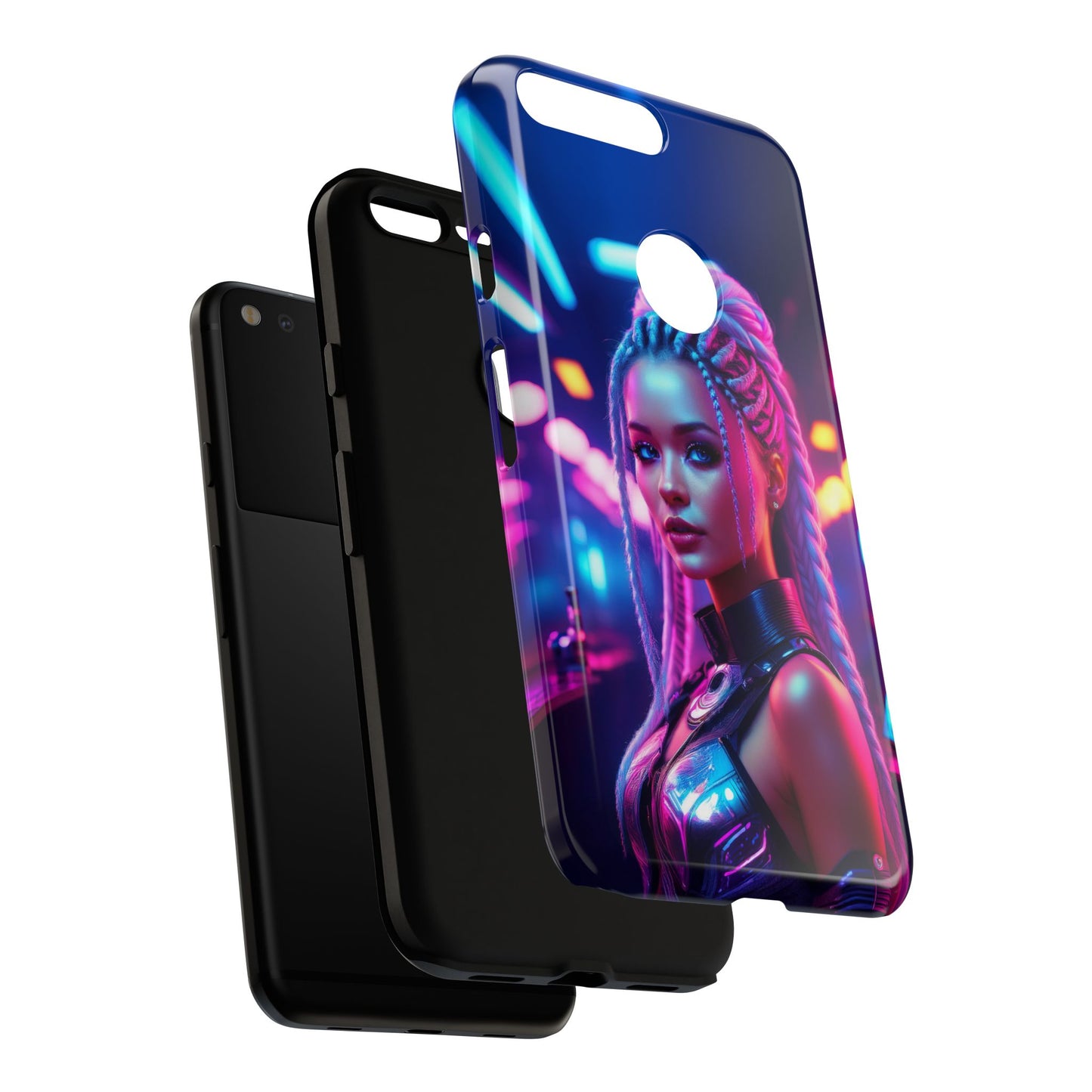 Futuristic Cyberpunk Female Cell Phone Case 007