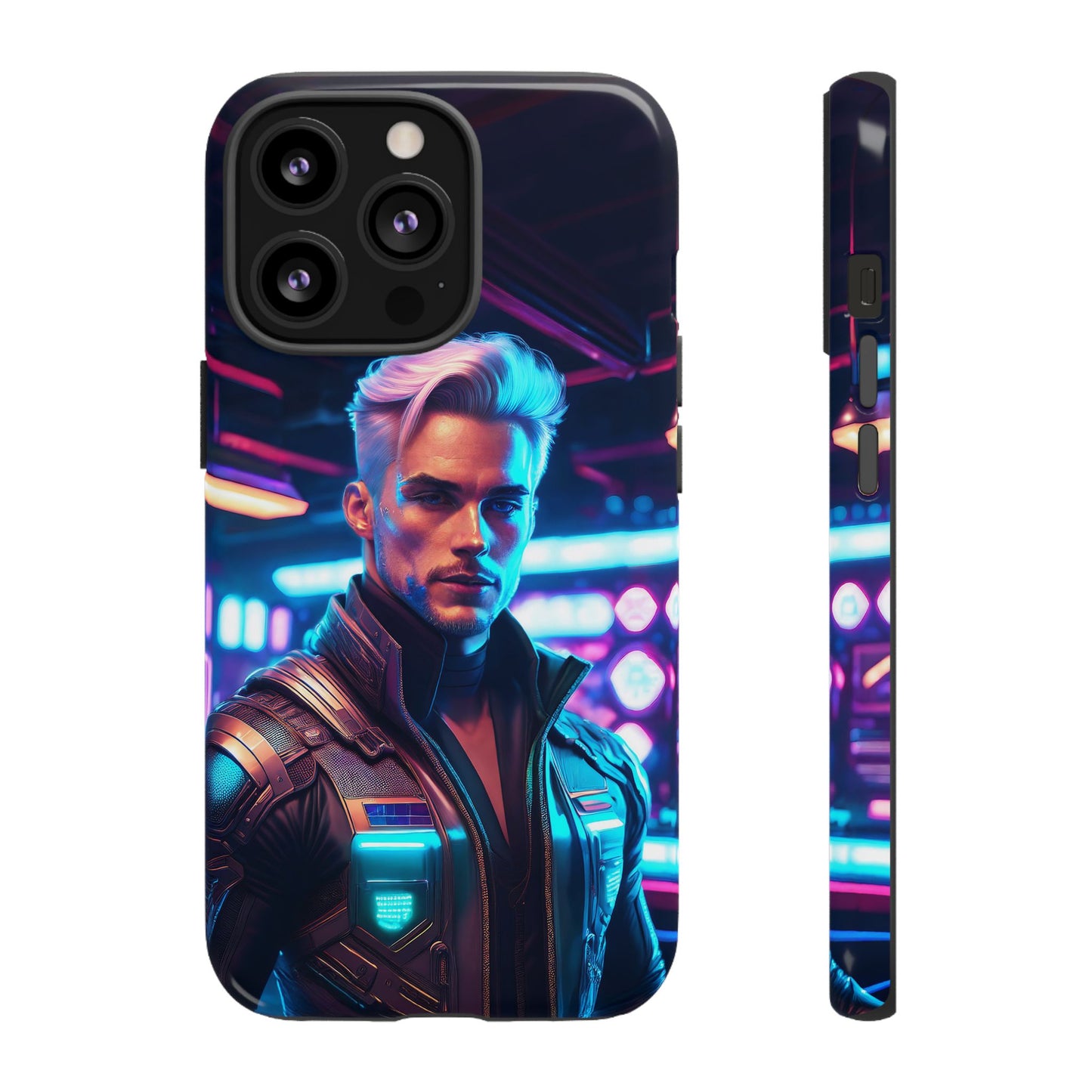 Futuristic Cyberpunk Male Cell Phone Case 008