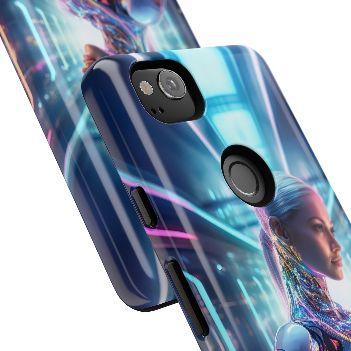 Futuristic Human Android Hybrid Cell Phone Case 015