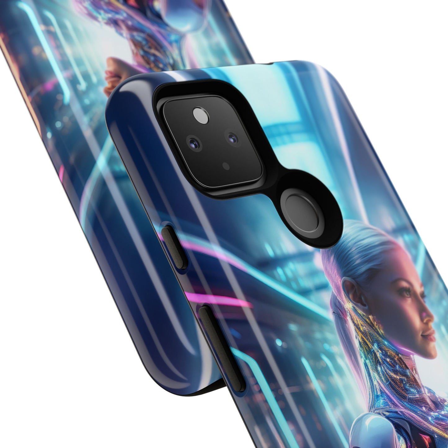 Futuristic Human Android Hybrid Cell Phone Case 015