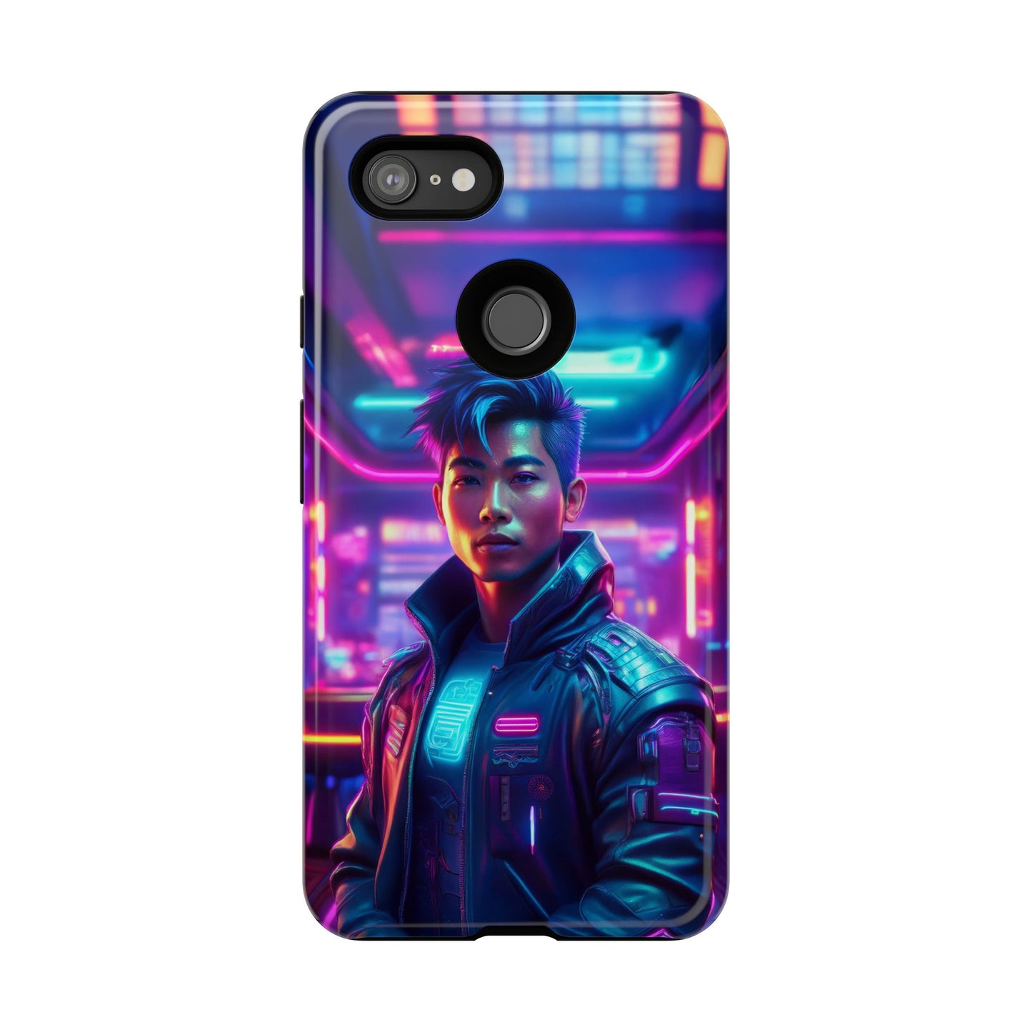 Futuristic Cyberpunk Male Cell Phone Case 012