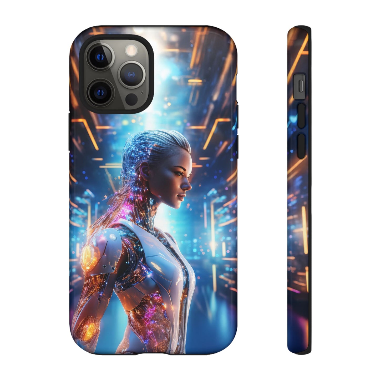 Futuristic Human Android Hybrid Cell Phone Case 008