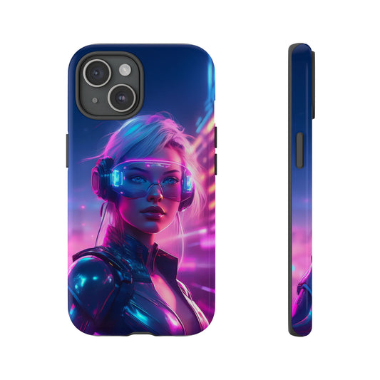 Futuristic Cyberpunk Female Cell Phone Case 029