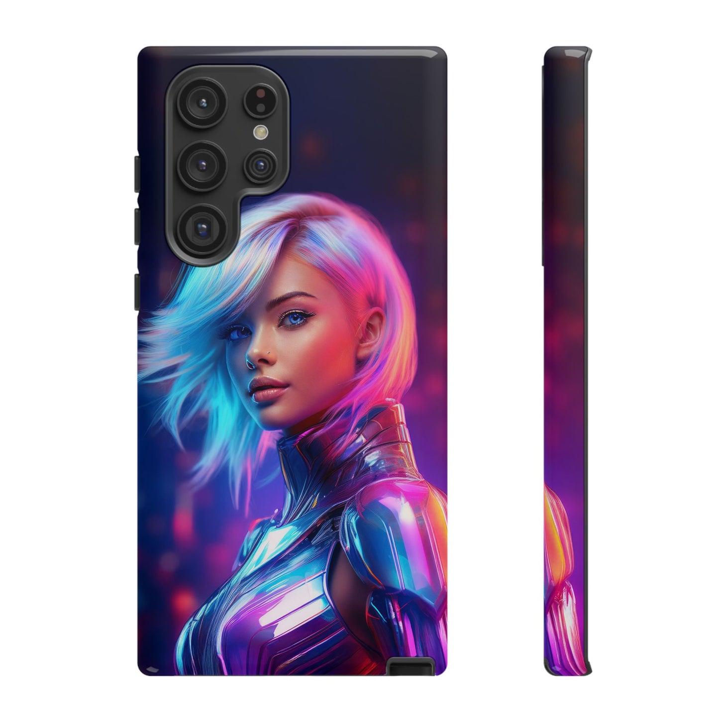 Futuristic Cyberpunk Female Cell Phone Case 028