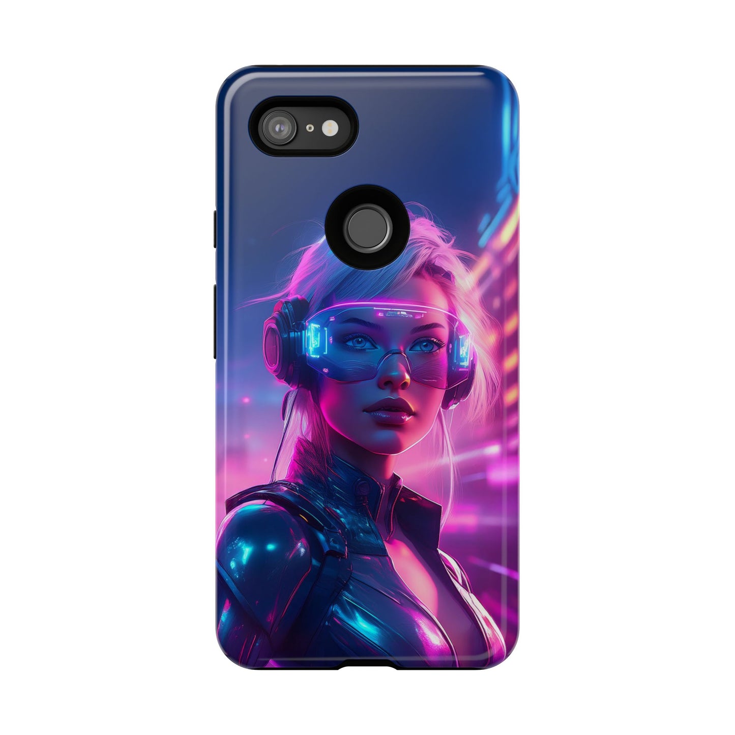 Futuristic Cyberpunk Female Cell Phone Case 029