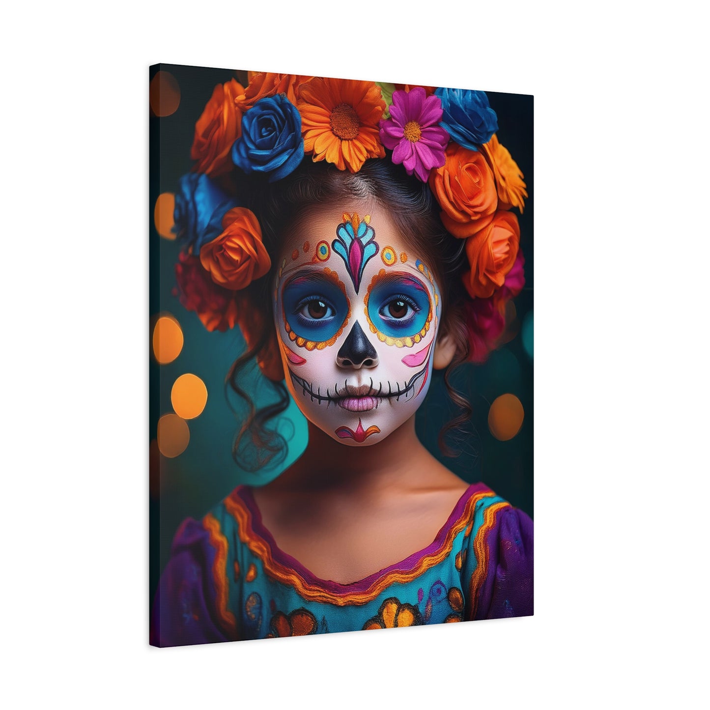 Dia de los Muertos Canvas Art | Day of the Dead - Stretched Matte Wall Decor 016