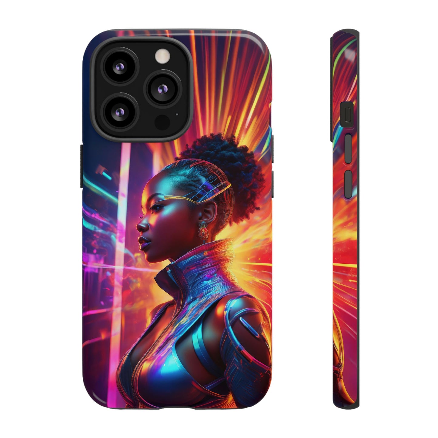 Futuristic Cyberpunk Female Cell Phone Case 001