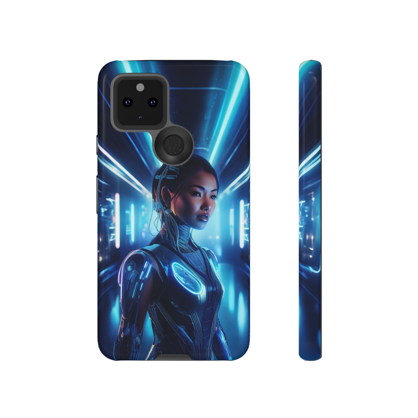 Futuristic Human Android Hybrid Cell Phone Case 004