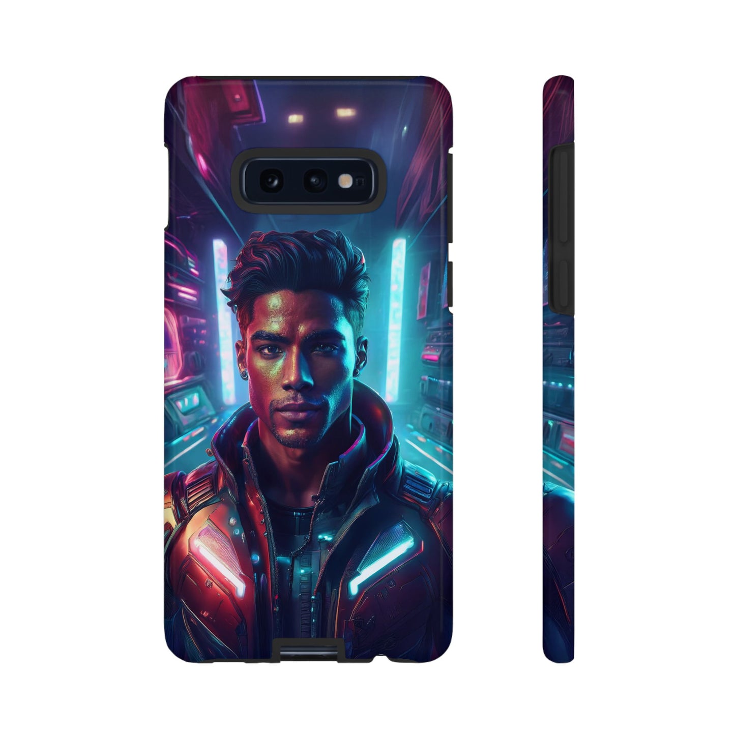 Futuristic Cyberpunk Male Cell Phone Case 007