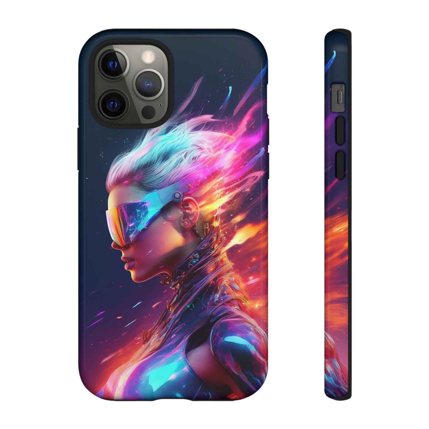 Futuristic Cyberpunk Female Cell Phone Case 025