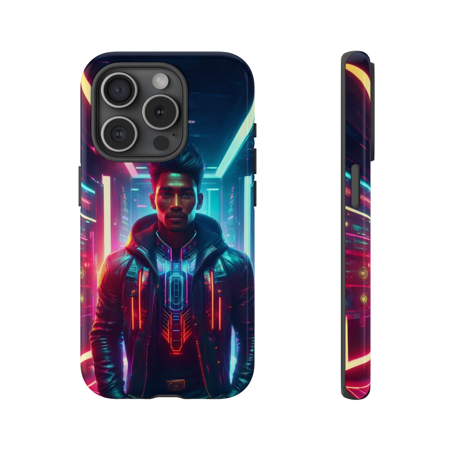 Futuristic Cyberpunk Male Cell Phone Case 001