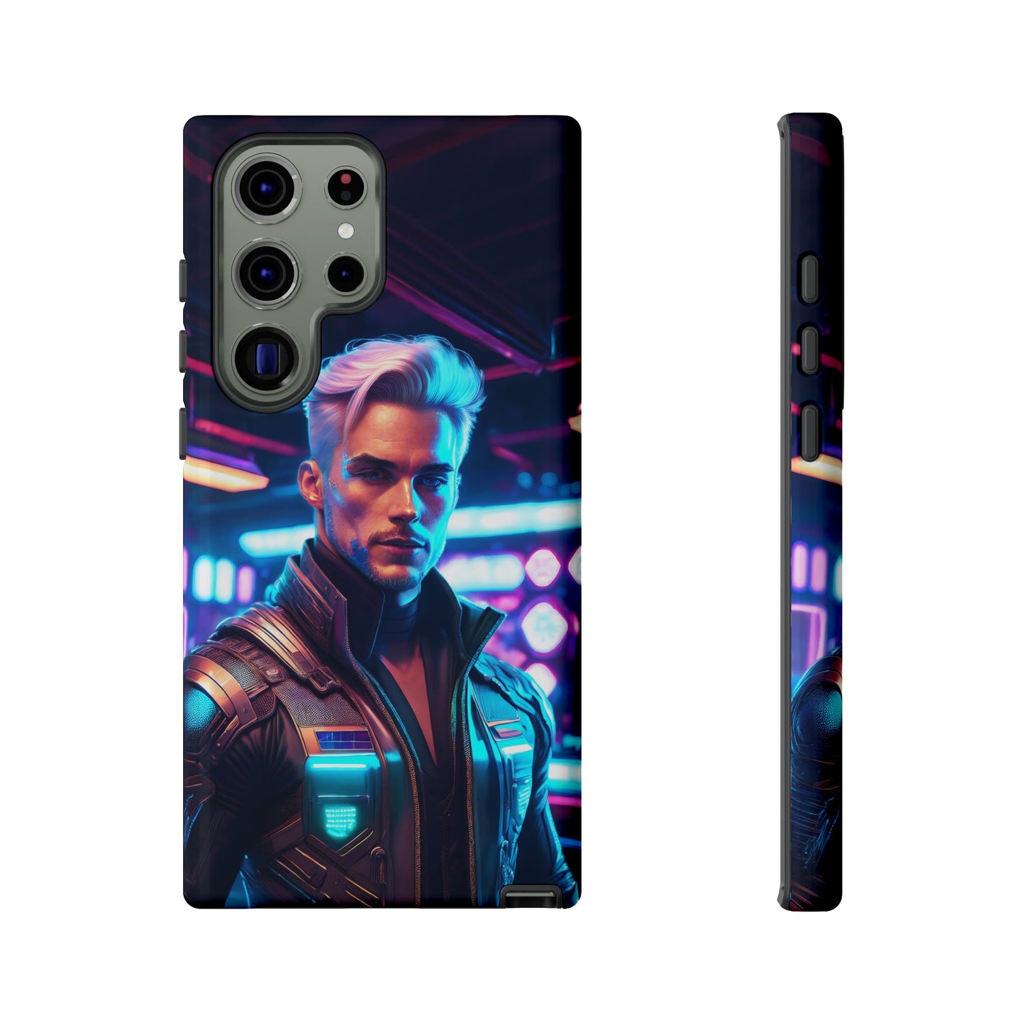 Futuristic Cyberpunk Male Cell Phone Case 008