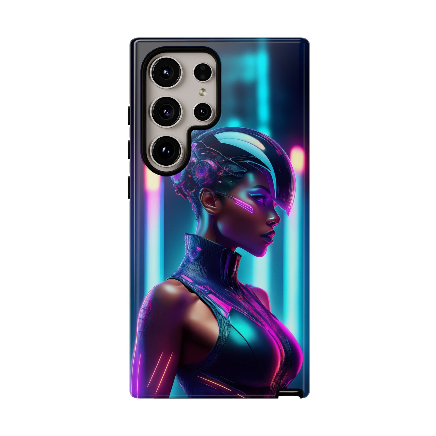 Futuristic Cyberpunk Female Cell Phone Case 021