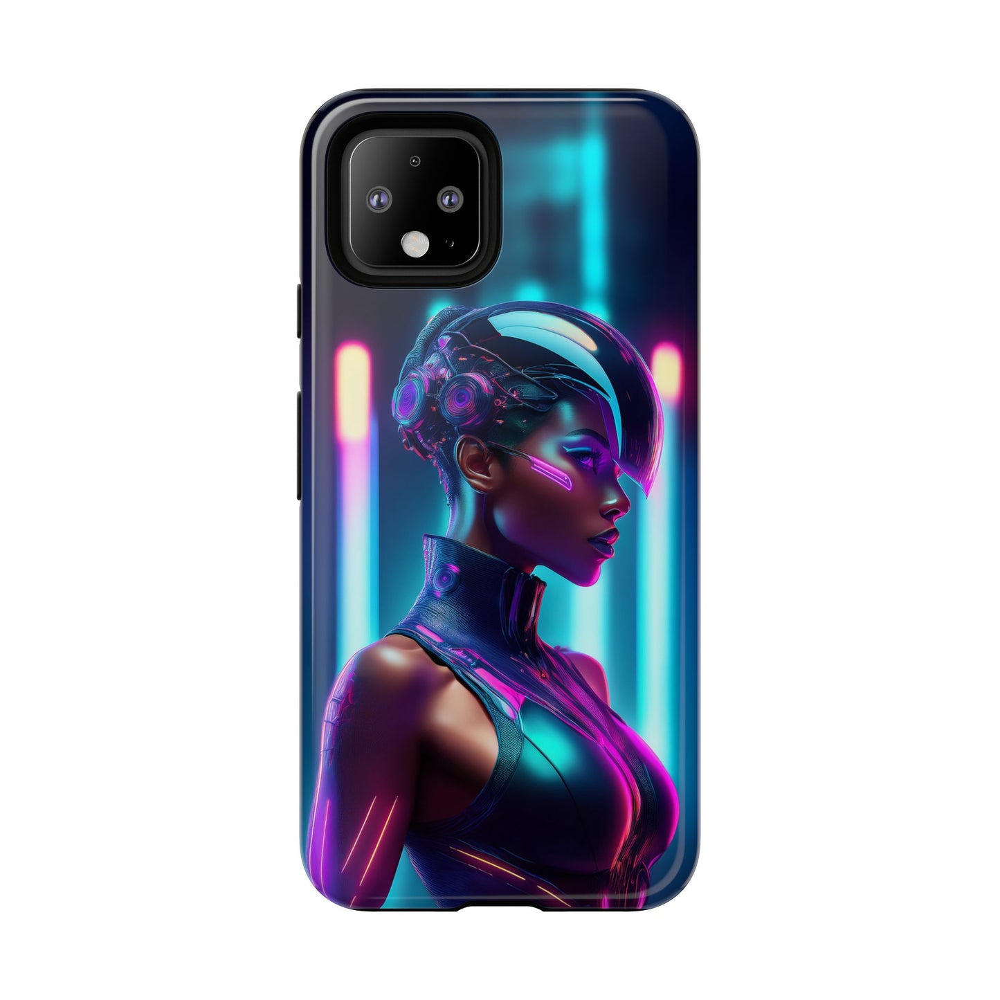 Futuristic Cyberpunk Female Cell Phone Case 021