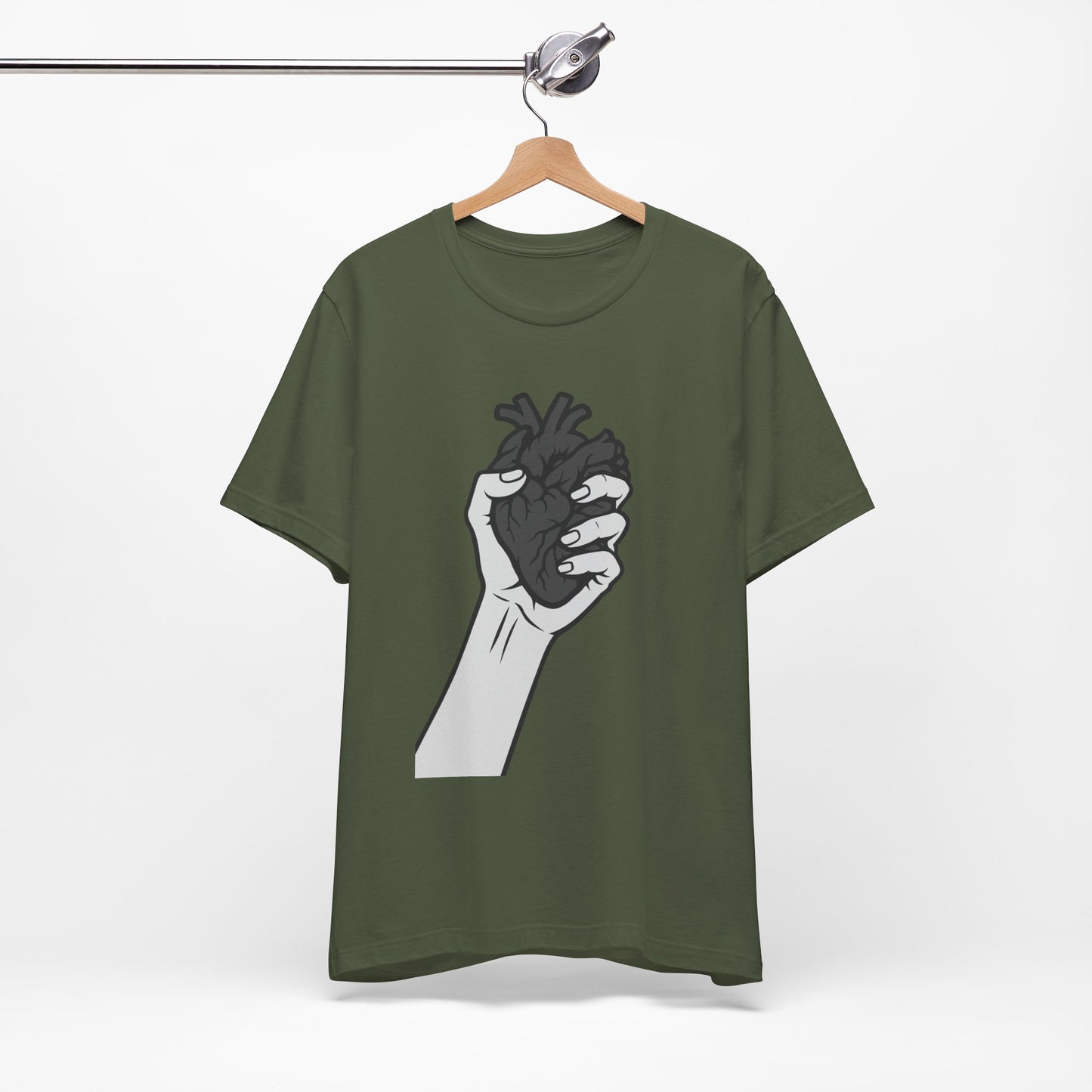 Broken Heart Graphic Tee Dark Theme – Emotional Vector Design for the Heartbroken and Strong