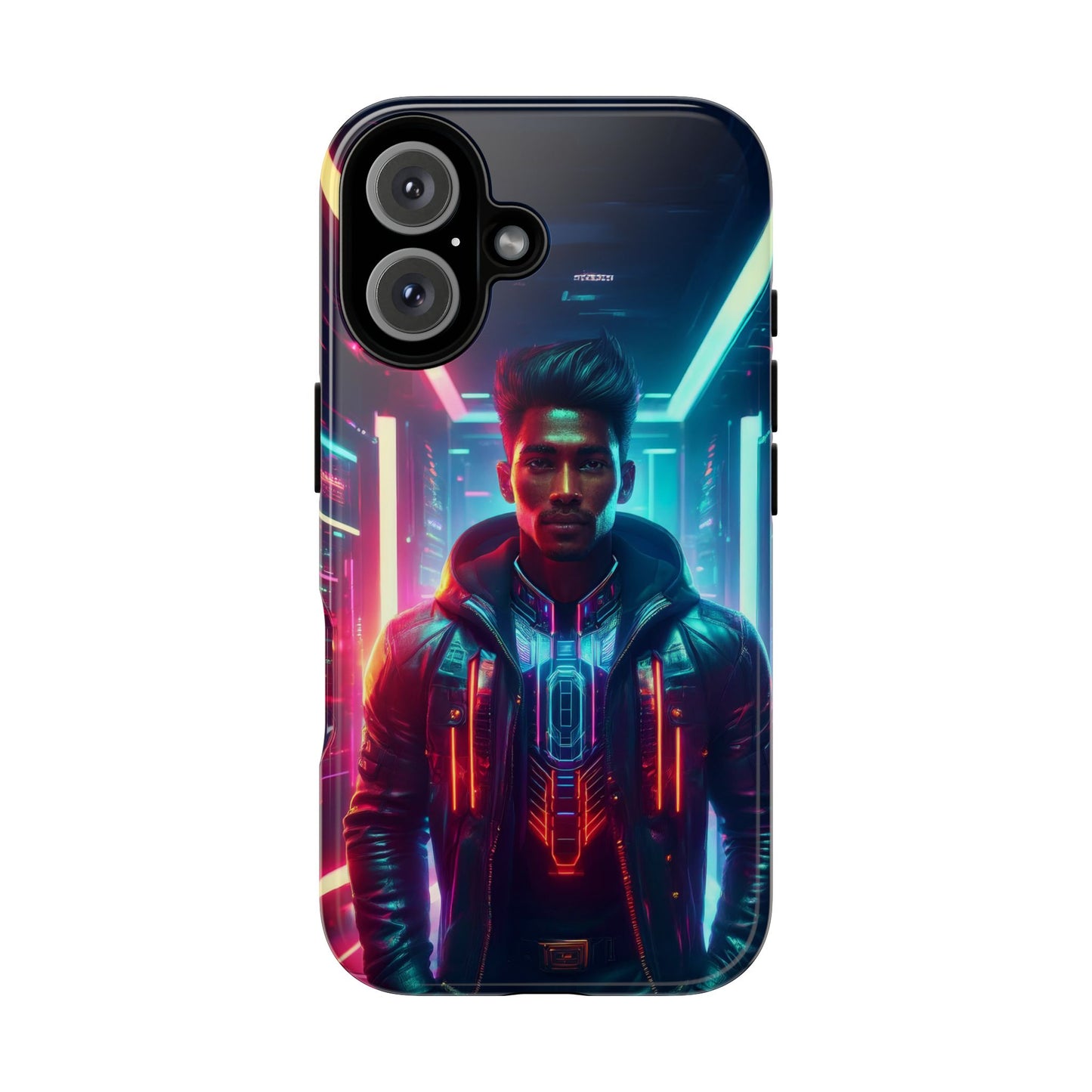 Futuristic Cyberpunk Male Cell Phone Case 001