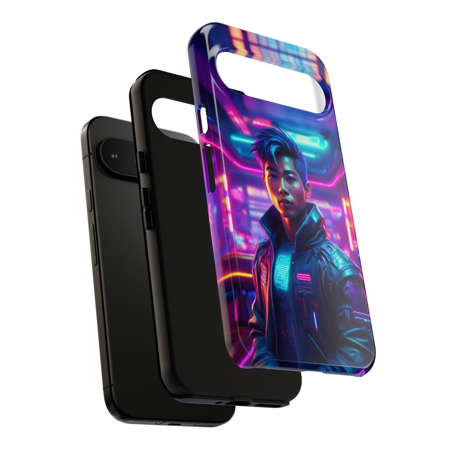 Futuristic Cyberpunk Male Cell Phone Case 012