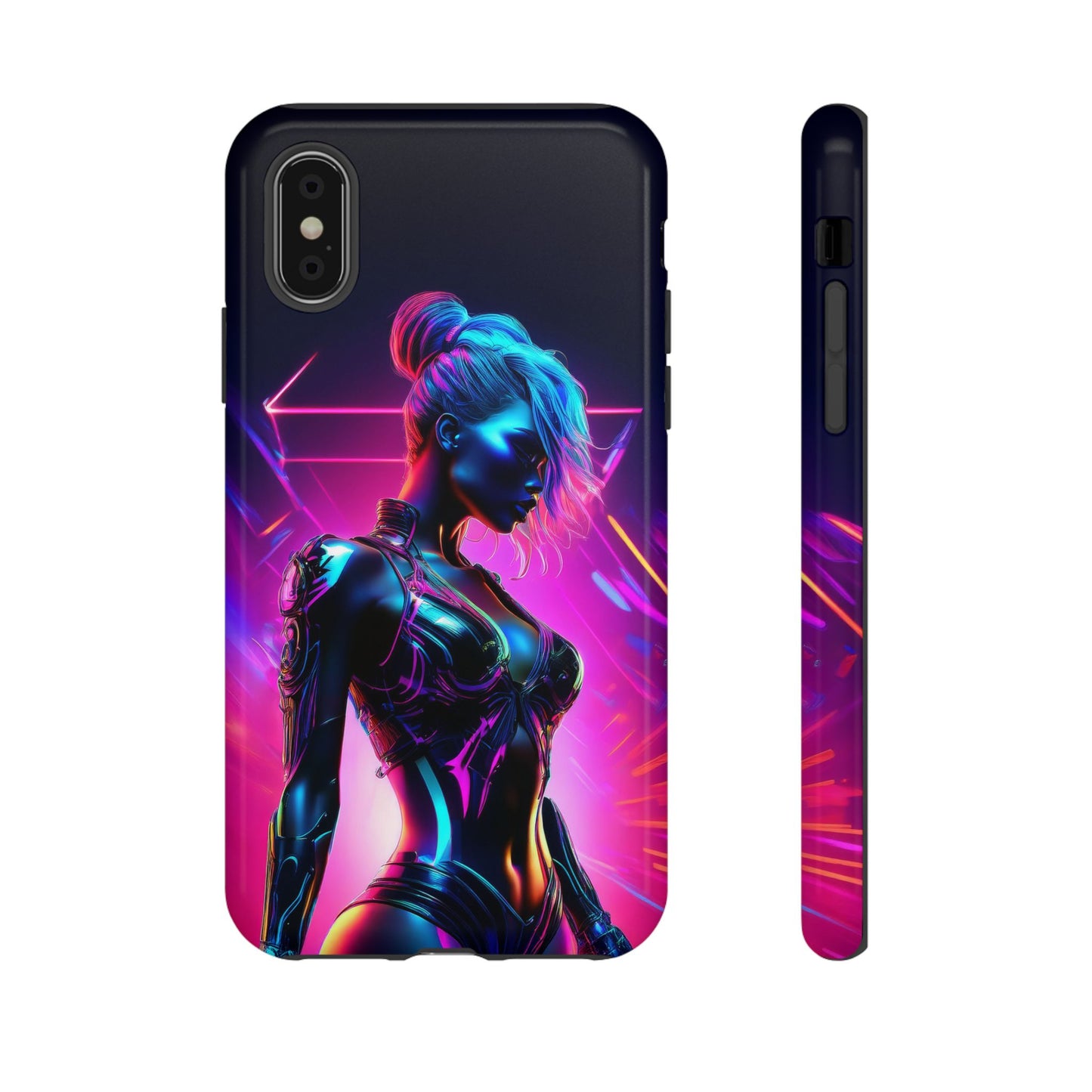 Futuristic Cyberpunk Female Cell Phone Case 017