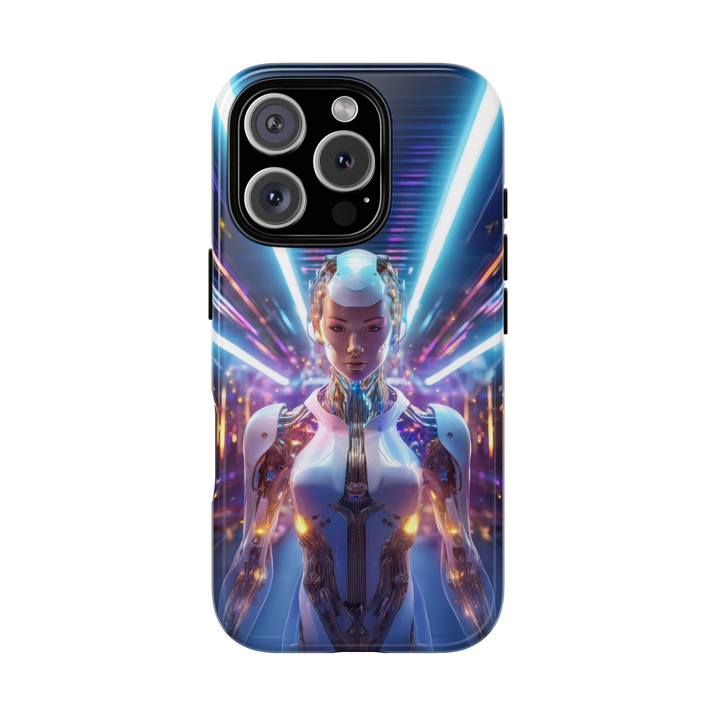 Futuristic Human Android Hybrid Cell Phone Case 007