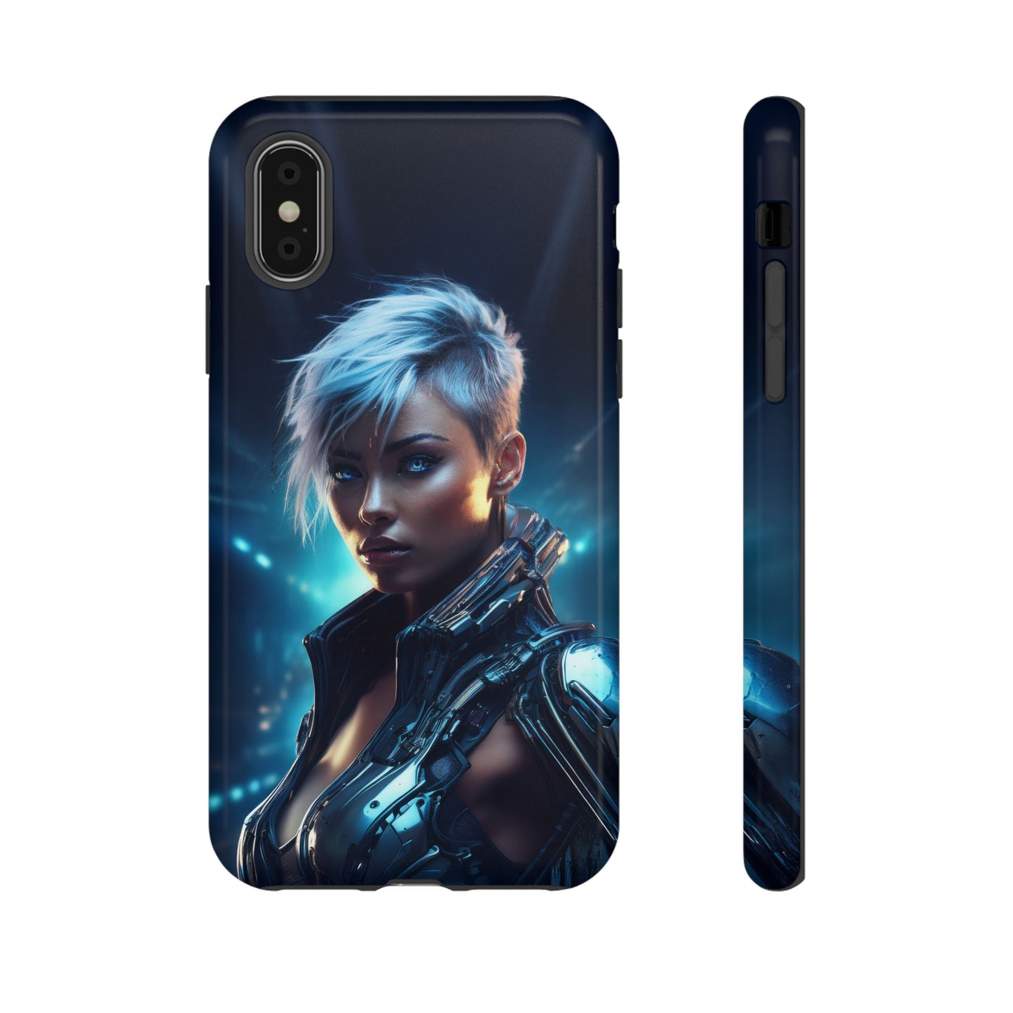 Futuristic Cyberpunk Female Cell Phone Case 027