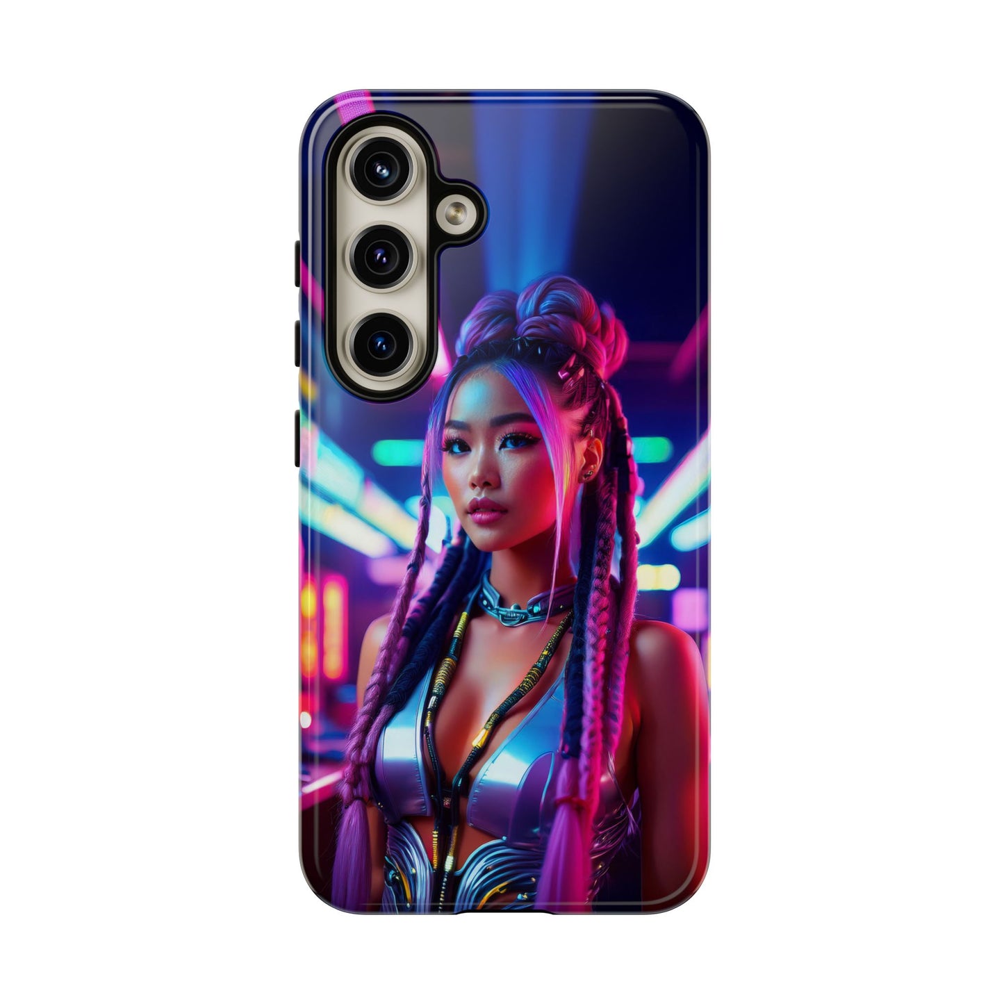 Futuristic Cyberpunk Female Cell Phone Case 008