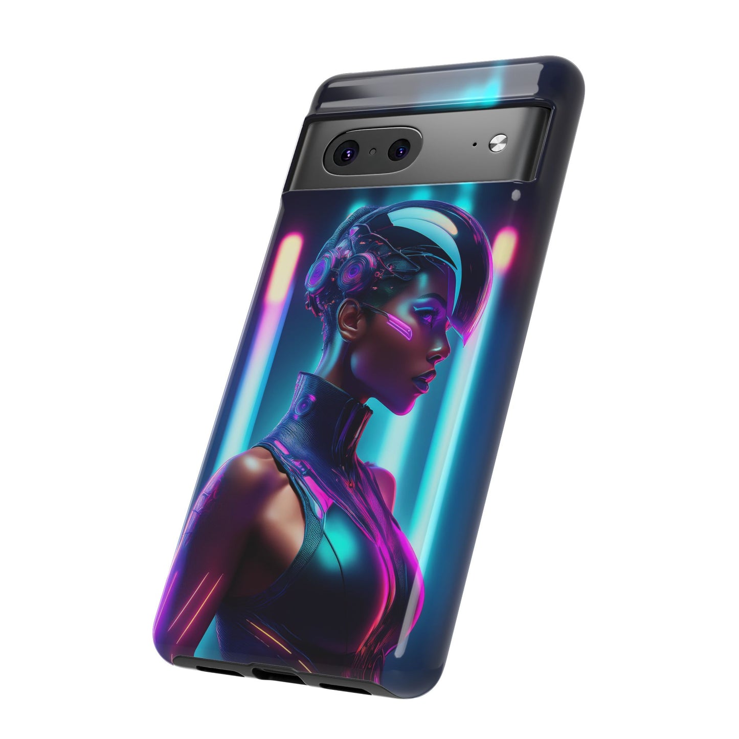 Futuristic Cyberpunk Female Cell Phone Case 021